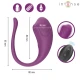 Ou vibrator din material flexibil, mov, cu telecomandă