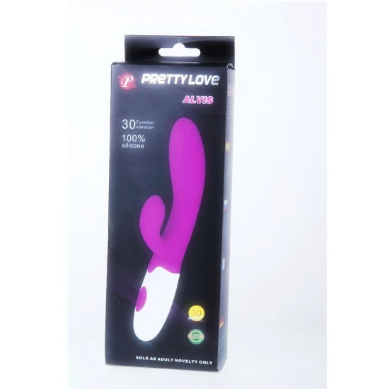 Vibrator Alvis - 30 ritmuri de vibrație, Violet, Mărime medie.