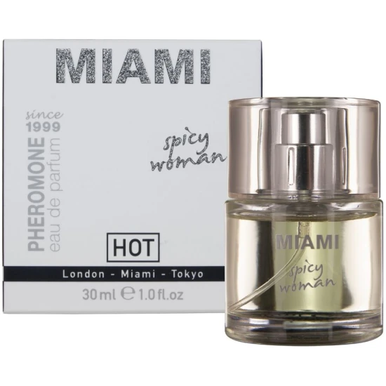 Parfum cu feromoni pentru femei Miami Spicy, Roz, 30 ml