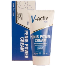 CREMĂ PENTRU PENIS V-ACTIV - Putere, pentru bărbați, 50 ml