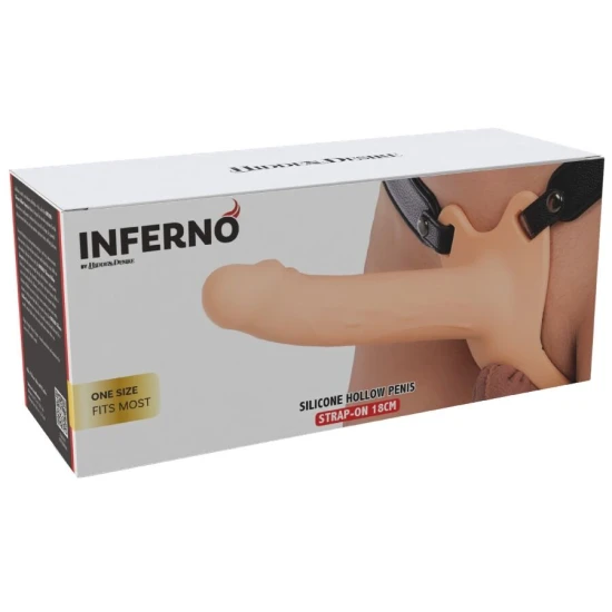 Manson penis strap-on din silicon, 18 cm