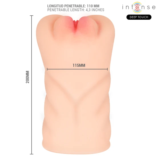 INTENSE - Masturbator vaginal cu aspirație, vibrații și efect vocal, 1.2 kg