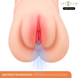 INTENSE - Masturbator vaginal cu aspirație, vibrații și efect vocal, 1.2 kg