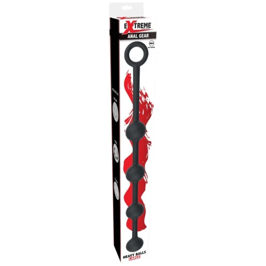 Bile anale extreme, model Heavy Anal Balls Large, Roz