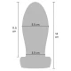 Plug anal Heavy Stretcher din silicon, negru, M