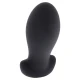 Plug anal Heavy Stretcher din silicon, negru, M
