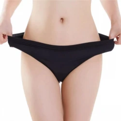 Chiloți Menstruali Irisana - Confortabili, Negru, Mărimea S.