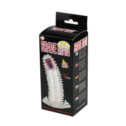 Brave II Man Sensor Extension - Prelungitor pentru penis, Negru