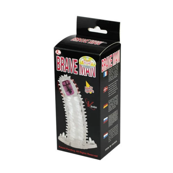Brave II Man Sensor Extension - Prelungitor pentru penis, Negru
