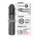 Extensie Mega 3, Negru