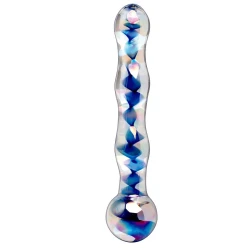 Stimulator de sticlă N. 8 - Transparent, Negru, Unic