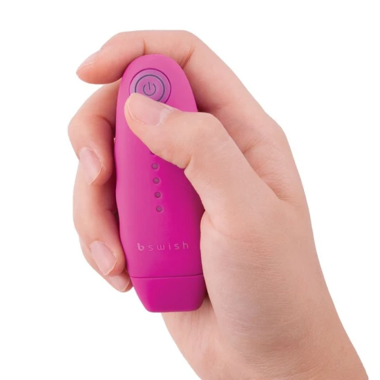 BSWISH - VIBRATOR TIP GLONȚ CU TELECOMANDĂ, Roz
