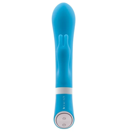 Vibrator Iepuraș B Swish Bwild Deluxe, Anatomic, Flexibil, Stimulare G-Spot Și Clitoris, Jad