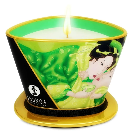 Lumânare de Masaj cu Aromă de Ceai Verde 170 ml