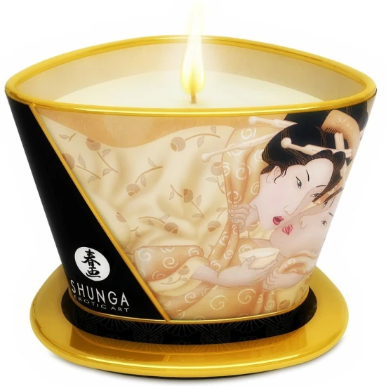 LUMÂNARE DE MASAJ MINI CARESS - VANILIE, 170 ML