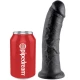 Dildo realist negru din cauciuc, 20,3 cm