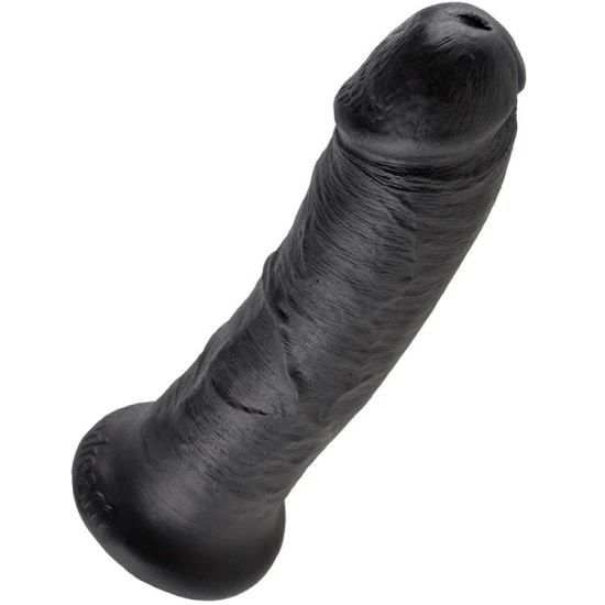Dildo realist negru din cauciuc, 20,3 cm