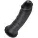 Dildo realist negru din cauciuc, 20,3 cm