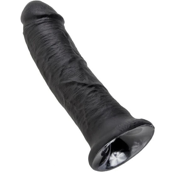 Dildo realist negru din cauciuc, 20,3 cm