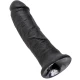Dildo realist negru din cauciuc, 20,3 cm