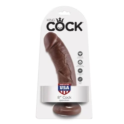 Set de 8 dildo-uri, Maro, 20.3 cm