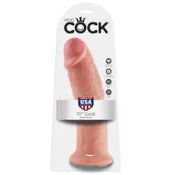 Dildo KING COCK - Realist, Flesh, 25.4 CM