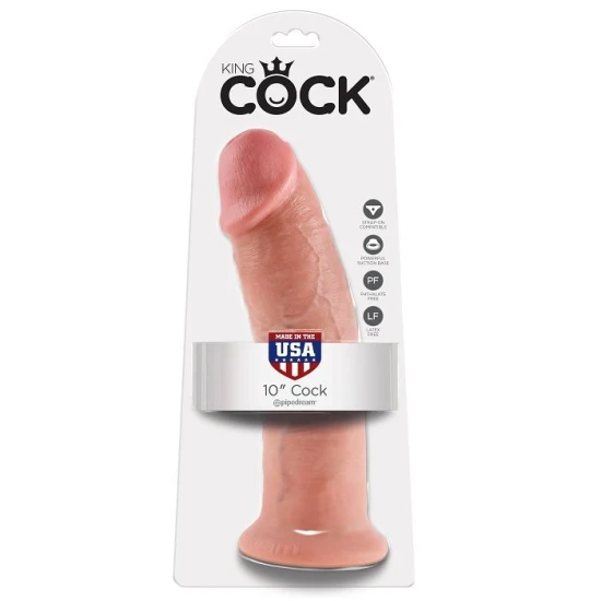 Dildo KING COCK - Realist, Flesh, 25.4 CM