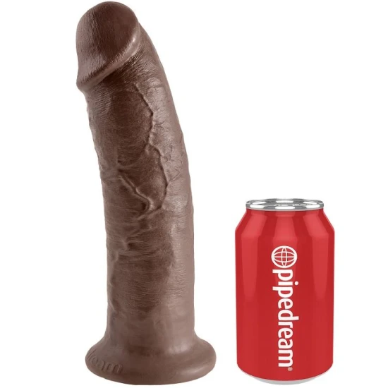 Dildo KING COCK - 10, Maro, 25.4 CM