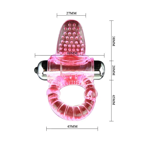 Inel Vibrator BAILE - SWEET ABS 10 Ritmuri, Roz