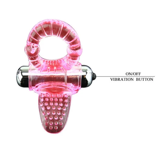 Inel Vibrator BAILE - SWEET ABS 10 Ritmuri, Roz