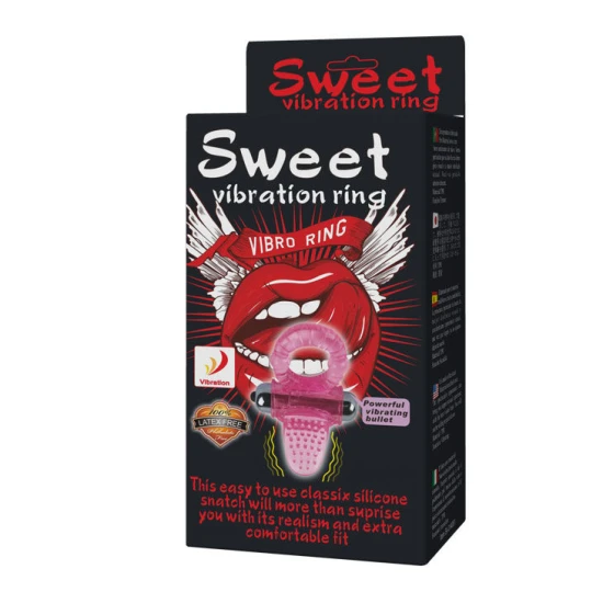 Inel Vibrator BAILE - SWEET ABS 10 Ritmuri, Roz