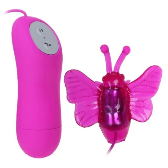 Vibrator Butterfly - Stimulator Decupat, Lilac, Mărime Unică