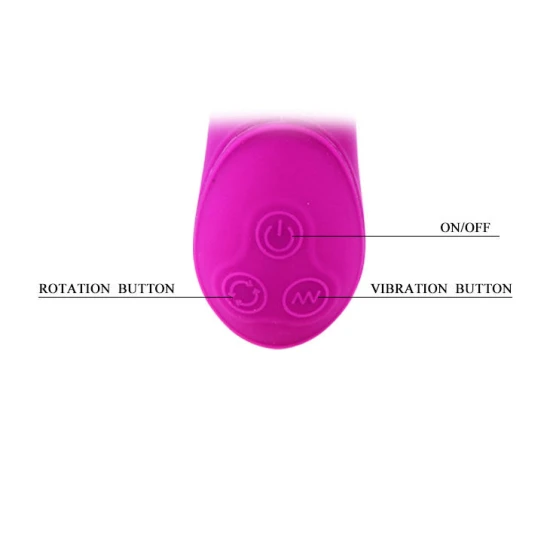 Stimulator Rotator Elegant Lila de Înaltă Calitate