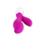 Vibrator stimulatoare din silicon, lila și alb