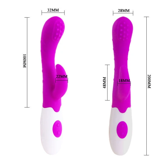 Vibratoare Arthur - Stimulare G-Spot, Violet și Alb, Mărime Medie.