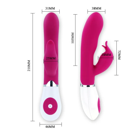 Vibrator Flirtation - Stimulatoare puternice, Violet, Mărime medie.