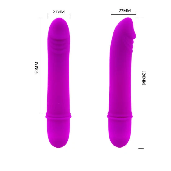 Vibrator Beck - 10 Impulsuri de Vibrație, Violet, Mărime Mini.