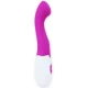 Vibrator Charles din silicon, lila și alb, 18 cm