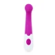 Vibrator Charles din silicon, lila și alb, 18 cm