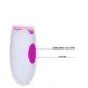 Vibrator elegant din ABS/TPR silicon, liliac și alb