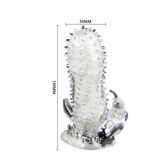 Extensie vibrator penis, Rabbit, Negru