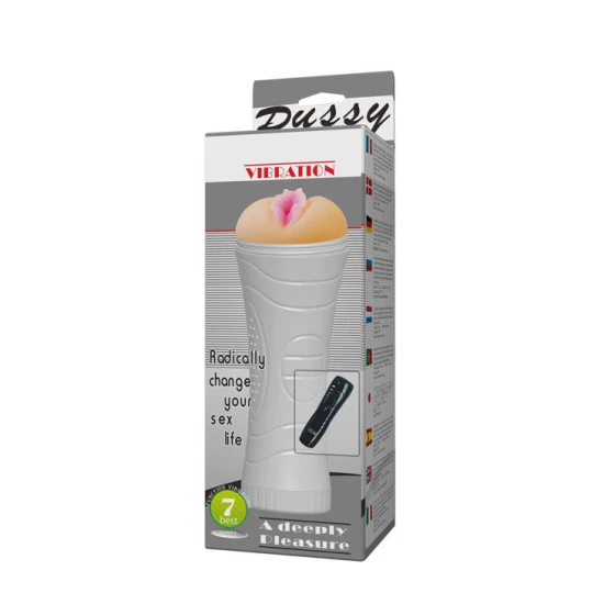 Vibrator Pussy Vagina - 7 Ritmuri de Vibrație, Maro, Mărime Perfectă.