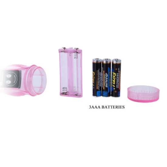Vibrator flexibil din gelatină, cu stimulator anal