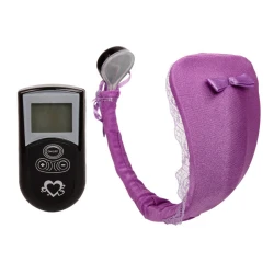 Tanga cu Vibrator și Telecomandă Lila