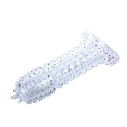 Teacă pentru penis din silicon, mov, 14 cm