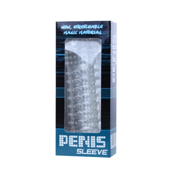 Manșon penis cu puncte stimulatoare Roz, 14 cm