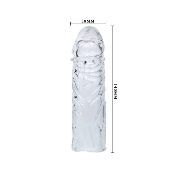 Manșon Penis Baile, silicon adaptabil, 13 cm, lila