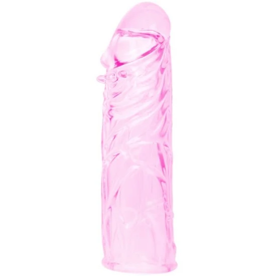 Capac penis din silicon stimulativ, Roz, 13 cm