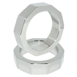 Inel Premium pentru Penis și Testicule din Oțel Inoxidabil - 55 mm