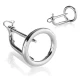 INELE METALICE - Inel pentru gland cu dop, Negru